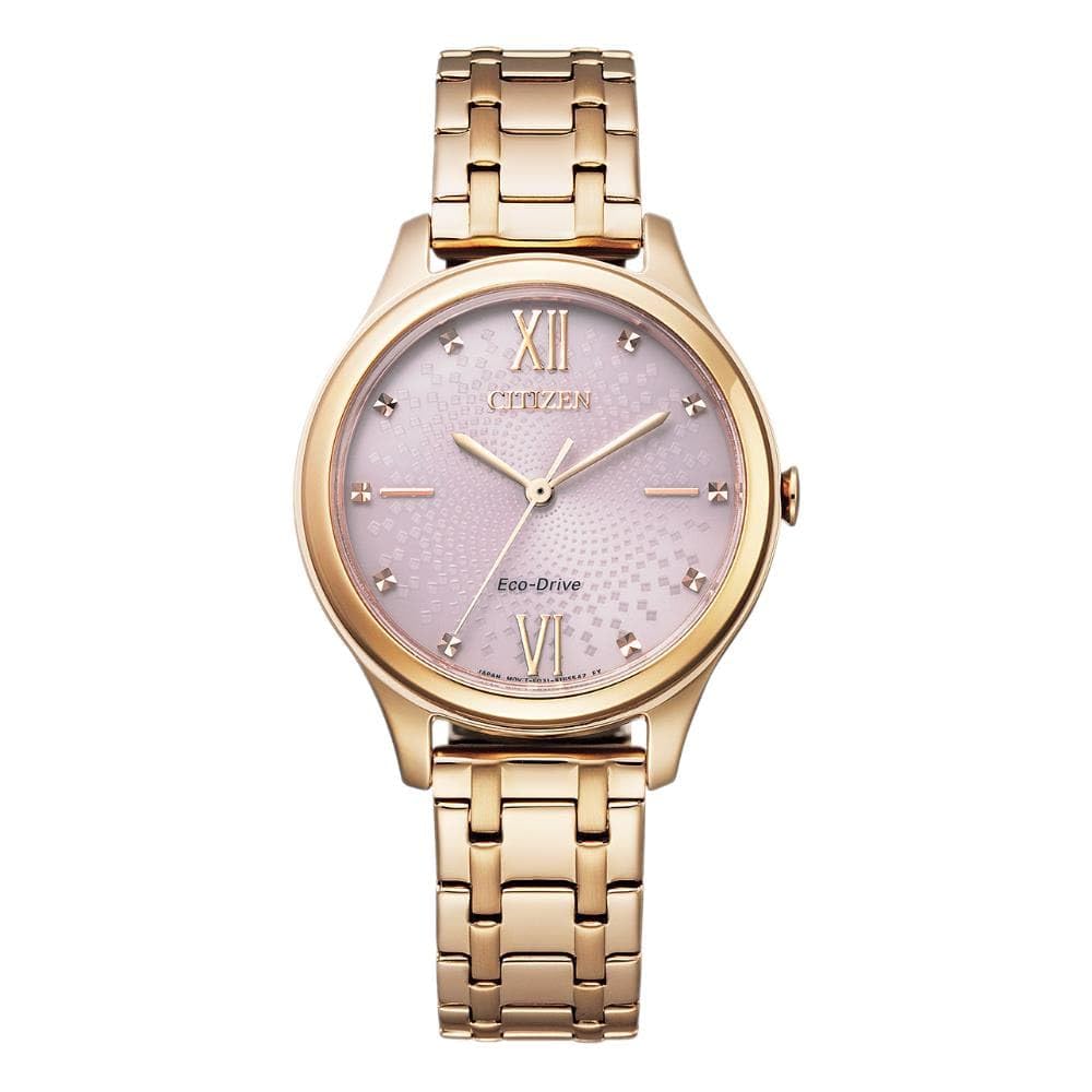 Citizen Women's Analogue Eco-Drive Watch with a Stainless Steel Band