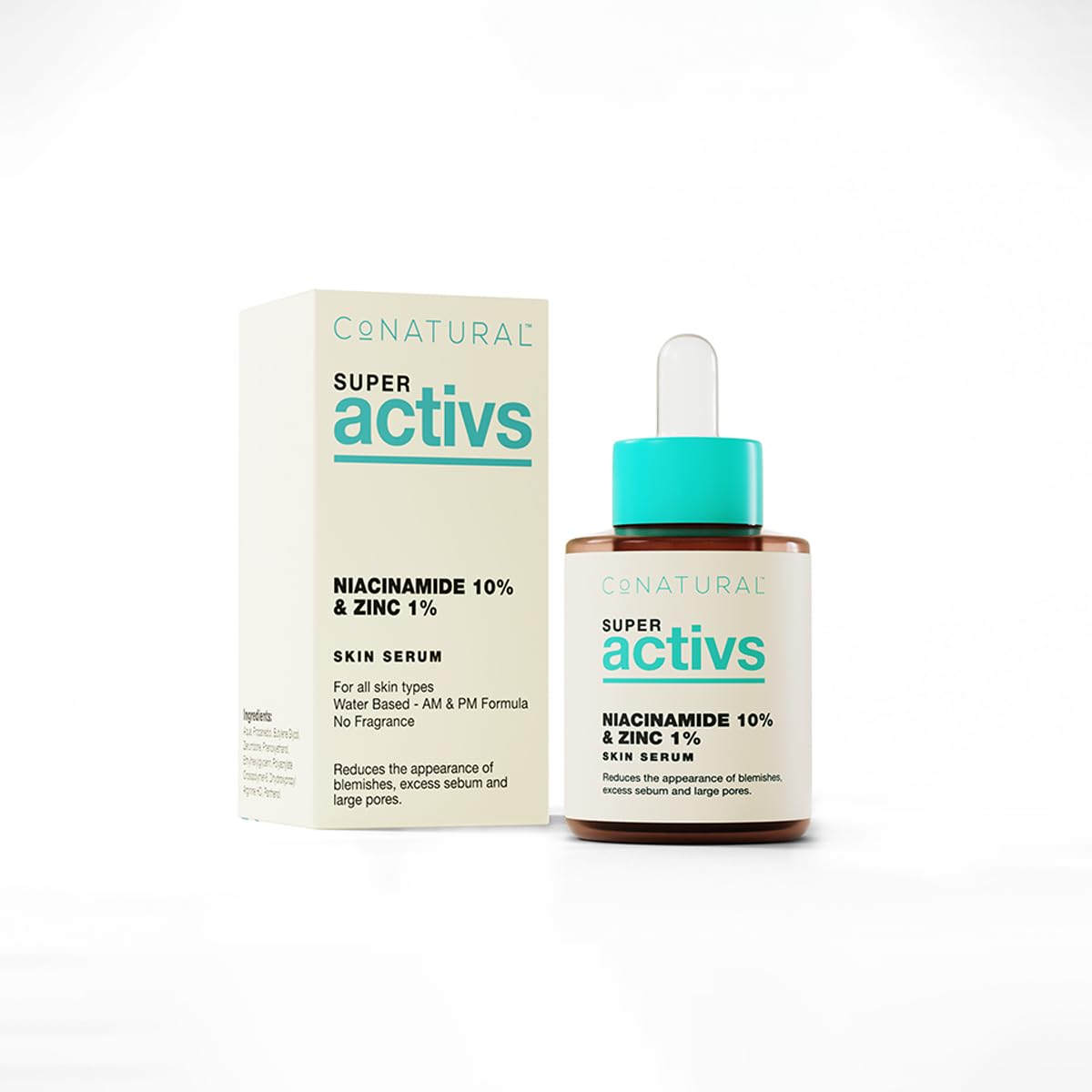 Conatural Niacinamide Serum 10% + Zinc for Women & Men Lightweight for Oily Skin Clean Beauty Daily Skincare Serum | 30ml