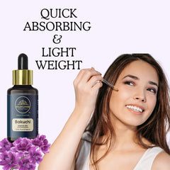 Bakuchi Oil (Babchi) Cold Pressed Pure & Natural for Skin, Hair with Glass Dropper 30ml
