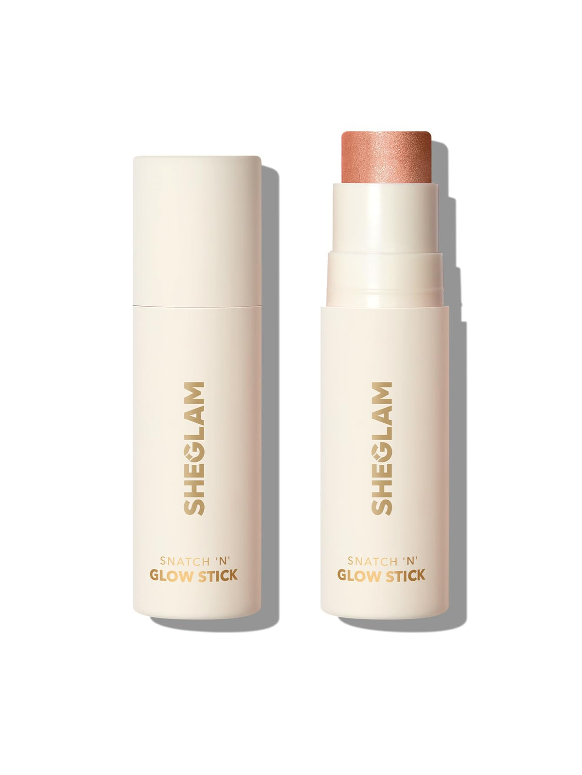 SHEGLAM Snatch 'n' Glow Stick - Cream Highlighter Makeup Stick Long Wear Brightening Non-Caking Highlighter Face Makeup (Bellini Brunch)