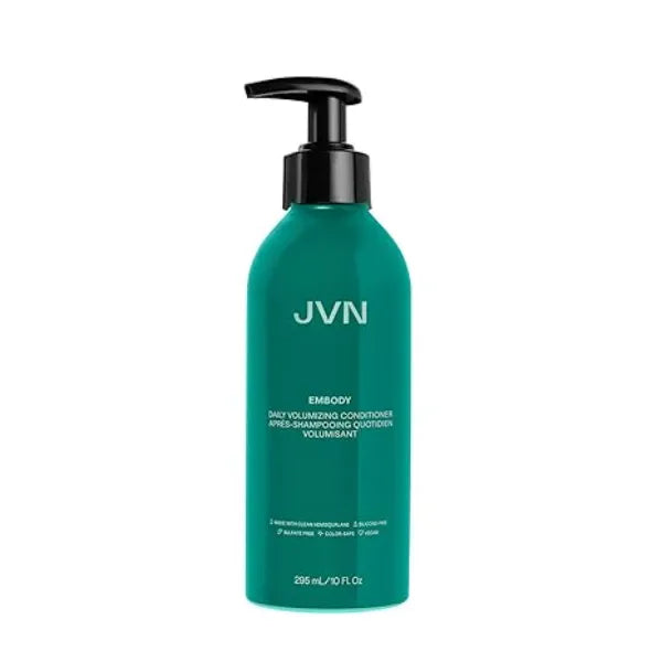 JVN Embody Volumizing Conditioner, Clean, Volume Boosting Conditioner for All Hair Types, Adds Fullness and Restores Shine, Sulfate Free, 10 Fluid Ounces