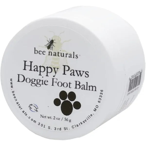 Bee Naturals Happy Paws Dog Foot Balm – Soothing Moisturizer with Sunflower & Coconut Oils, Calendula Extract – Protects & Repairs Dry, Cracked Paws – Cruelty-Free