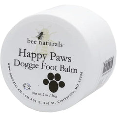 Bee Naturals Happy Paws Dog Foot Balm – Soothing Moisturizer with Sunflower & Coconut Oils, Calendula Extract – Protects & Repairs Dry, Cracked Paws – Cruelty-Free