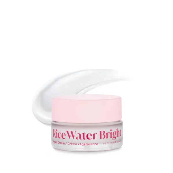 THE FACE SHOP Rice Water Bright Vegan Cream - Instant Moisturization Quick-Absorbing Formula - Vegan, Brightening - Rice Water, Niacinamide, Hyaluronic Acid - Moisturizer Face Cream - Korean Skin Care, 50ML