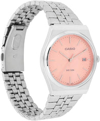 Casio Men's Watch - MTP-B145D-7BVDF White Dial Pink