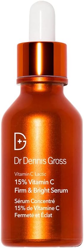 Dr Dennis Gross Vitamin C Lactic 15% Vitamin C Firm & Brighten Serum: Visibly Improve Signs of Aging, 1 oz