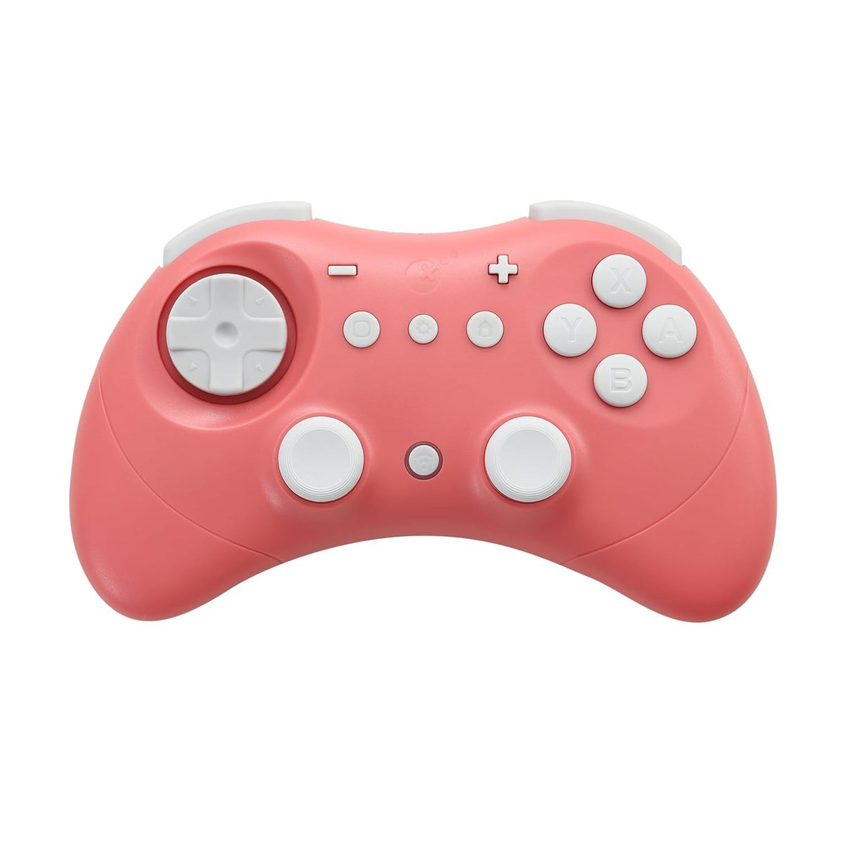 GuliKit Elves 2 Coral Red, Hall-Effect Joysticks (Anti-Drift) | Wireless Controller for Nintendo Switch 1/2,Windows PC & Mobile | 1000Hz Wired Polling Rate, Gyro, Turbo