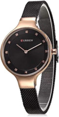 Curren Dress Watch For Women Analog Metal - 9080 - Black