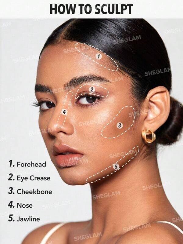SHEGLAM Snatch 'n' Define Stick - Cream Contour Stick Long Lasting Highly Pigmented Sweat Proof Bronzer Sculpting Lightweight Smooth Natural Contour Face Makeup (Soft Tan)