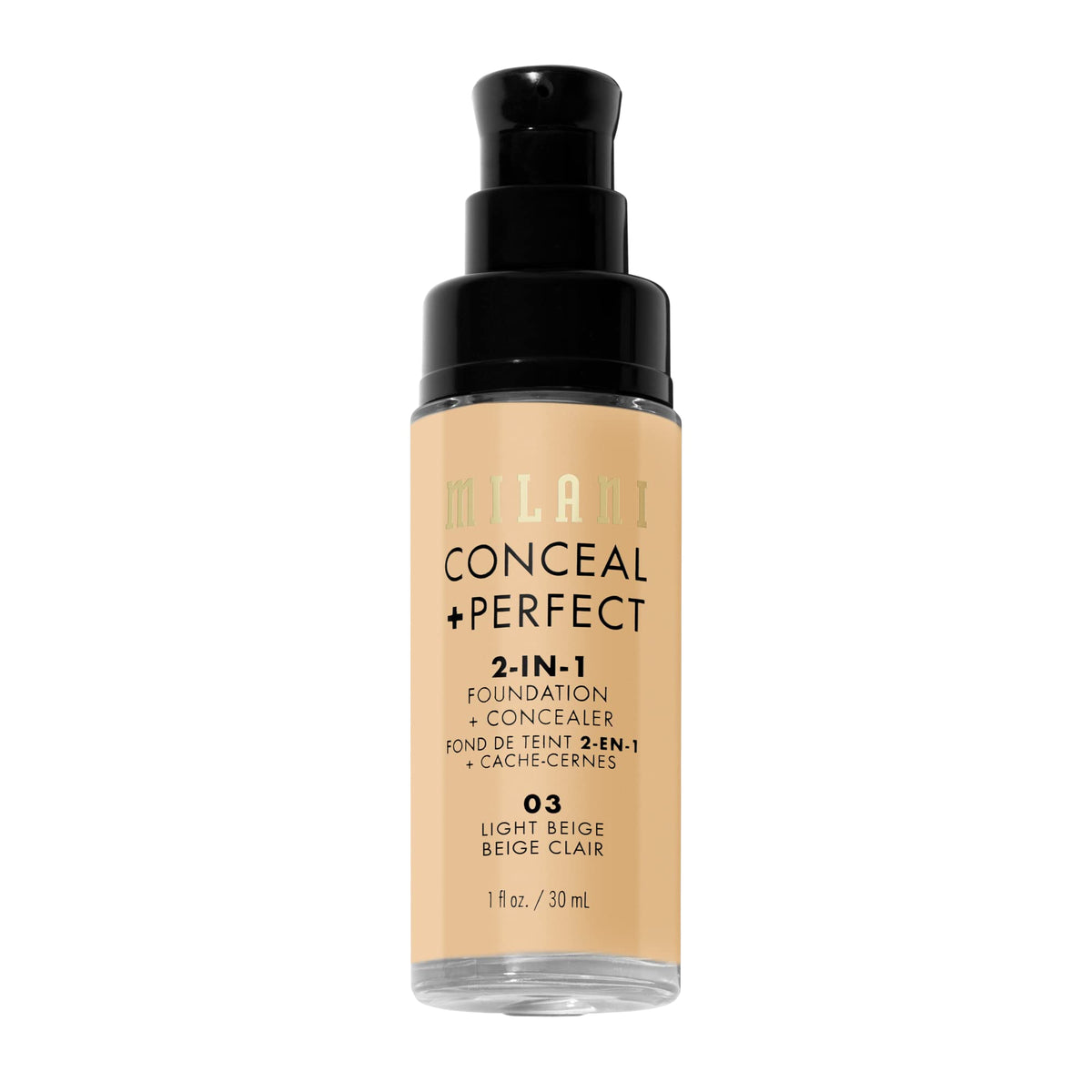 Milani Conceal + Perfect 2-In-1 Foundation - 03 Light Beige