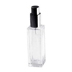 30/50ml Portable Clear Glass Refillable Perfume Atomizer Empty Spray Bottle - Black 30ml