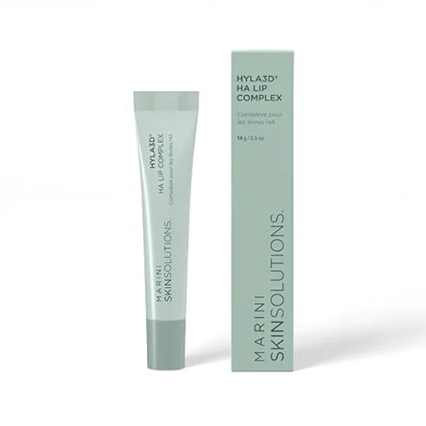 Marini SkinSolutions Hyla3D HA Lip Complex Targets Visible Signs of Aging of Lips & Boosts Hydration with Hyaluronic Acid, Peptides & Retinol  Made in the USA 0.5 oz