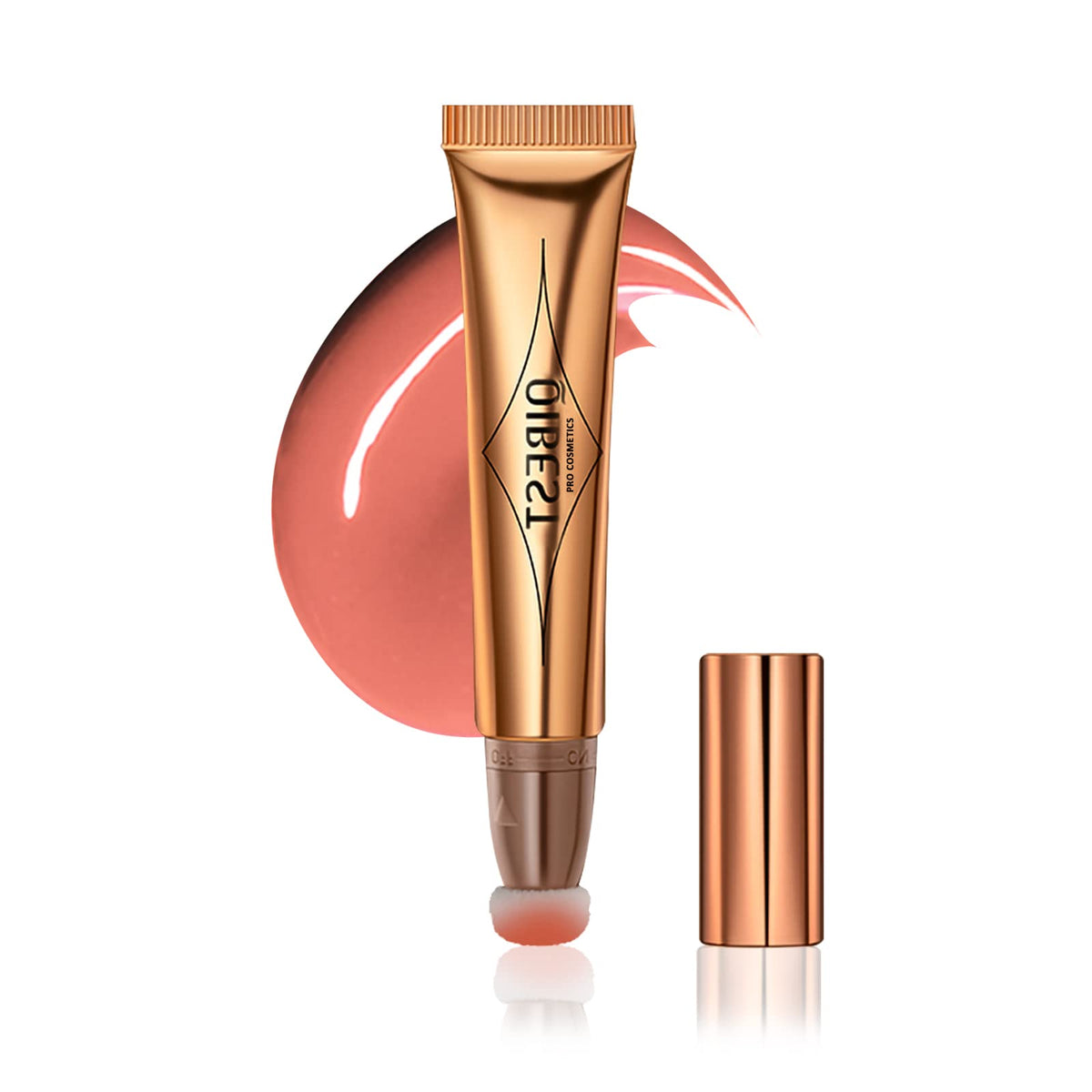 DAGEDA Blush Beauty Women Wand, Matte Liquid Cheek Blusher, Smooth Creamy Liquid Blush Stick with Soft Cushion Applicator, Waterproof Blendable Natural Face Blush Makeup Pen, 0.53oz (#02)
