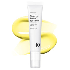 Tosoong Ginseng Plus Retinal Eye Serum with Niacinamide and Bakuchiol - Lightweight Korean Eye Care for a Soft and Refreshed Eye Area, 30 ml, 1.01 fl oz