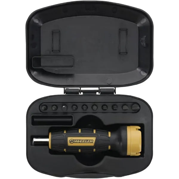 Wheeler Digital FAT Torque Wrench with Interchangeable Bits and LCD Display for Precision Firearm, RC, Drone, and Mechanical Work