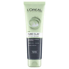 L’Oréal Paris Pure Clay Black Face Wash with Charcoal, Detoxifies and Clarifies, 150ml