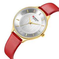 CURREN Women Watches, Quartz Analog Calendar,Wrist Watch for Women, Fashion Waterproof Stainless Steel Band - Silver