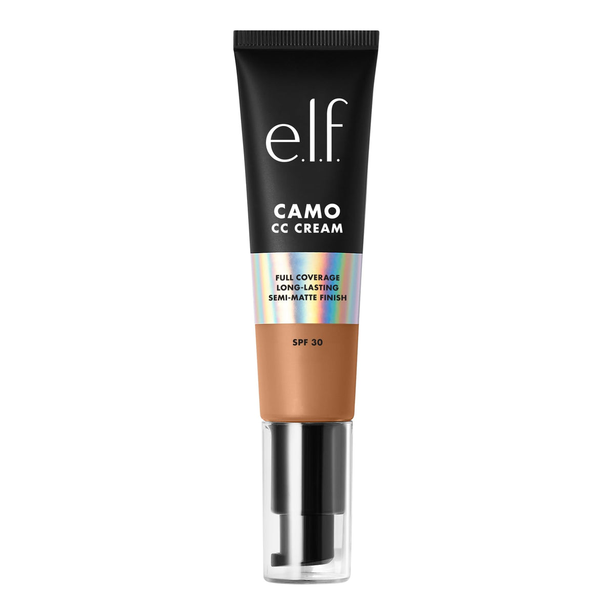 e.l.f. Camo CC Cream, Color Correcting Medium-To-Full Coverage Foundation with SPF 30, Tan 460 W, 1.05 Oz (30g)