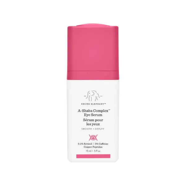 Drunk Elephant A-Shaba Complex Eye Serum with Deluxe Sample - 15ml 1% Retinol Eye Cream - 5ml Lala Retro Whipped Cream - Clean Clinical Skincare - Cruelty-Free