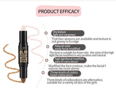 Double Ended Wonder Contouring Pen Bronzer and Highlighter Stick Facial Makeup Contour Concealer Cosmetic for 3D Makeup Effect(3#) 1pc,Cosmetic Tools and Other Accessories