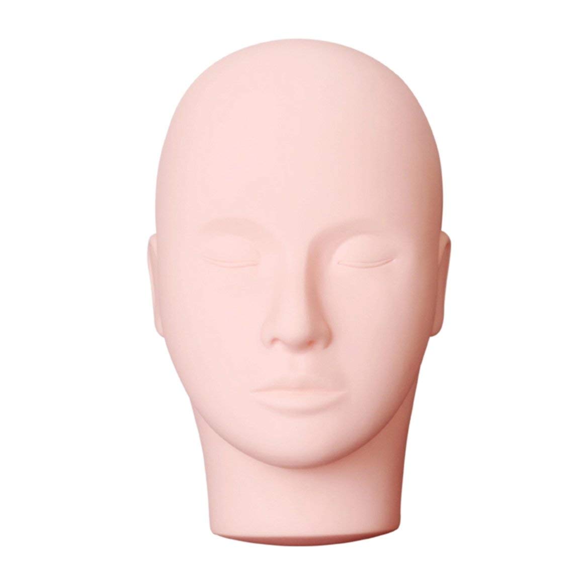 Poppyae Beauty Make Up Eyelash Practice Manikin Pro Massage Makeup Training Cosmetology Mannequin Doll Face Head Model