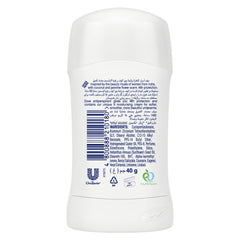 DOVE Nourishing Secrets Antiperspirant Deodorant Stick, with ¼ moisturising cream, Coconut and Jasmine, 48-hour antiperspirant protection, 40g