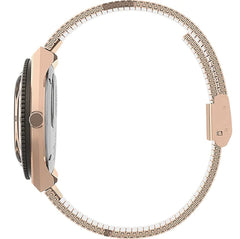 Timex Women's Analogue Watch with a Stainless Steel Bracelet Q Reissue - Rose Gold