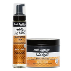 Aunt Jackie's Curl La La Defining Custard 15 Oz & Marc Anthony Strictly Curls Styling Foam 10 Oz Bundle