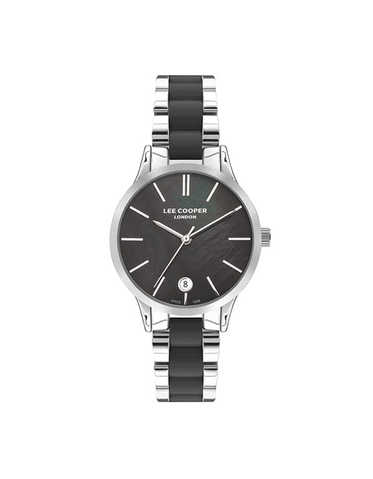 Lee Cooper Women's Quartz Movement Watch, Analog Display and Metal Strap - LC07458.350, Silver