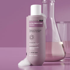 Bare Anatomy Ultra Smoothing Hair Shampoo | Restores Smoothing & Texture by 27% | Dry & Frizzy Hair | Powered By Carbohydrate Complex & Niacinamide | Paraben & Sulfate Free | For Women & Men | 250ml