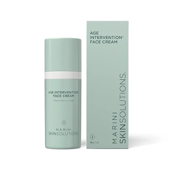 Marini SkinSolutions Age Intervention Face Cream Anti Aging Formula to Improve Appearance of Aging Skin, Fine Lines & Wrinkles with Intense Hydration Made in the USA 1 oz