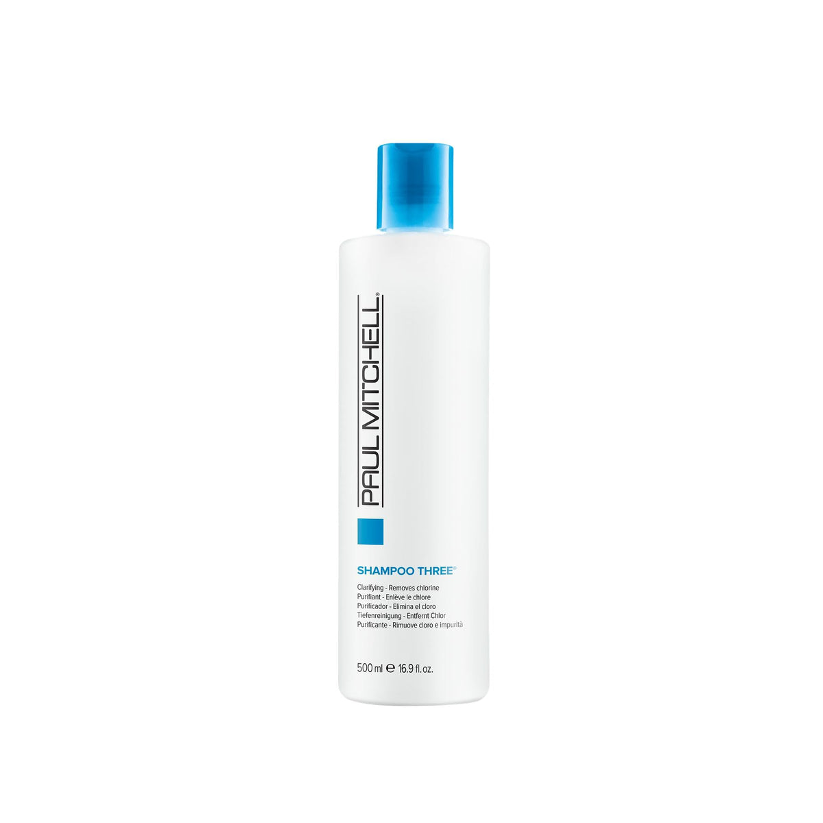 Paul Mitchell Shampoo Three Clarifying, Removes Chlorine For All Hair Types, 16.9 Fl Oz (Pack of 1)
