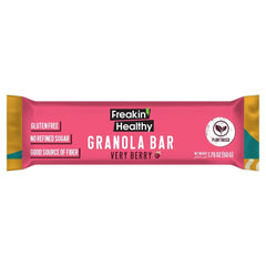 Freakin healthy very berry granola bar - Energy Booster Snack, Plant Based Ingredients - 50g
