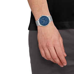 Calvin Klein CK ICONIC Unisex Watch, Analog - Silver Blue