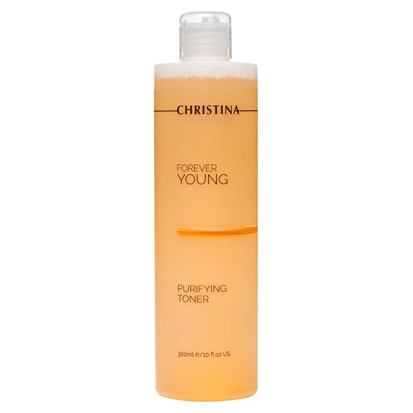Christina Forever Young Purifying Toner 300ml – Alcohol-Free pH Balancing Facial Toner with Witch Hazel & Quillaja for Oily & Dry Skin