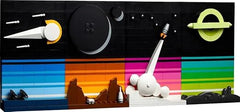 LEGO 21340 Ideas Tales of the Space Age Wall Art Set for Adults, 4 Connectable 3D Postcards Featuring Space Shuttle & Other Pictures Inspired by 1980s Sci-Fi, Hang on Wall or Display Freestanding