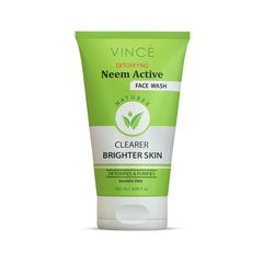 Vince Neem Face Wash – Deep Cleansing, Detoxifying & Exfoliating – Fights Acne, Pimples, and Bacteria – Refreshes, Hydrates, and Leaves Skin Clear and Glowing – 120ml