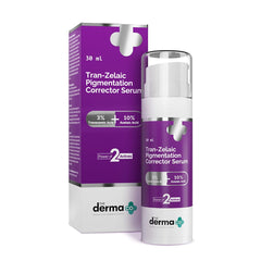 The Derma Co. Tran-Zelaic Pigmentation Corrector Serum with 3% Tranexamic Acid & 10% Azelaic Acid - 30 g | Treats Hyper Pigmentation & Melasma | Reduces Acne & Acne Marks