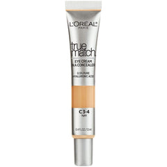 L’Oréal Paris L'Oreal True Match Eye Cream in a Concealer, 0.5% Hyaluronic Acid, Light C3-4, Fair Light, 0.4 Fl Oz