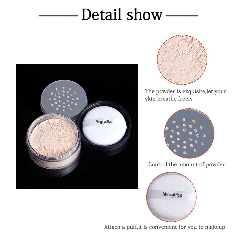 Loose Powder, Professional Face Finishing Powder for Makeup Coverage, Oil-Control Translucent, Lightweight(1)