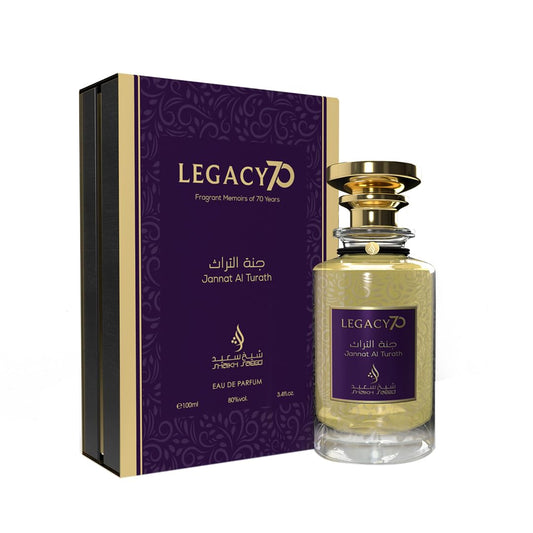 SHAIKH SAEED Jannat Al Turath Unisex Arabic Perfume 100ml - Long Lasting Eau de Parfum with Luxurious Sandalwood Fragrance