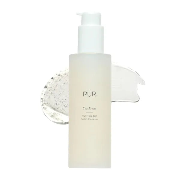 PUR Beauty Sea Fresh Purifying Gel Foam Cleanser, Algae, Sea Kelp, Antioxidants, 5 FL oz