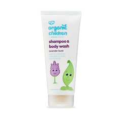 Green People Organic Children Lavender Burst Shampoo & Body Wash, Natural & Organic for Kids - Eczema-Friendly - Vegan, 200ml