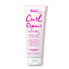 Umberto Giannini Curl Repair Conditioner, Vegan & Cruelty Free Repair & Growth Formula with Seaweed, Wheat Bran & Caffeine - 250 ml