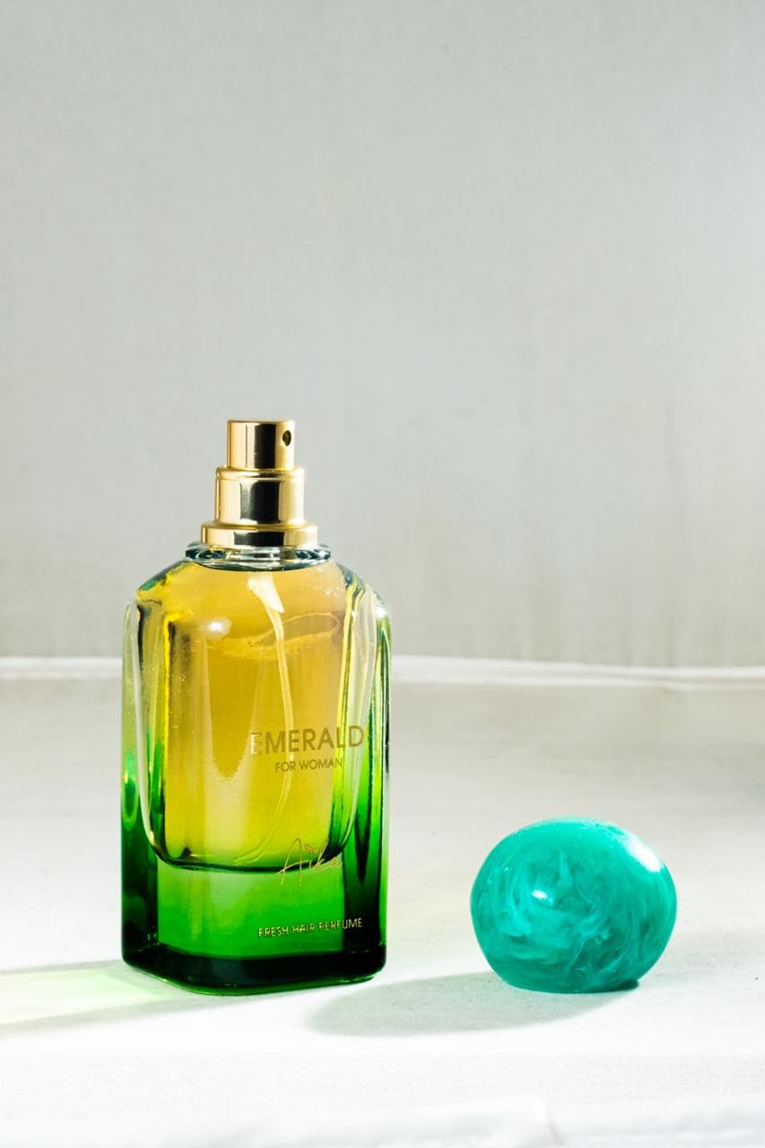 **Aika Emerald Elegance: 50ml Luxurious Women's Hair Fragrance for Lasting Allure**