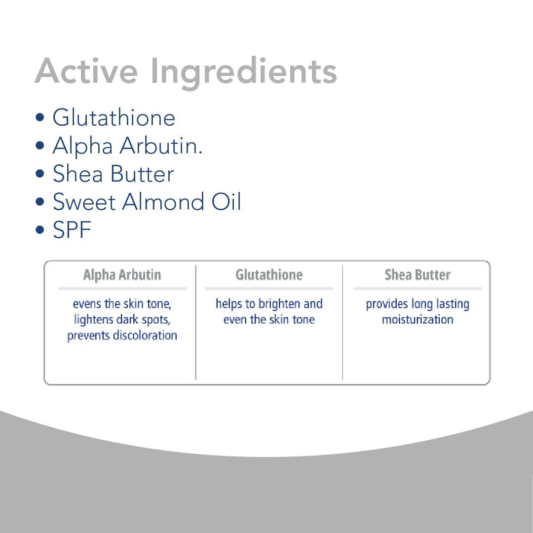 Novaclear Whitening Hand Cream with Glutathione, Alpha Arbutin, Shea Butter, Sweet Almond Oil, and SPF. for hand hyperpigmentation and dark spots, maximum sun protection and moisturizing.