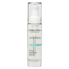Christina Unstress Total Serenity Calming Face Serum 30ml – Soothing & Rebalancing Treatment for Stressed, Sensitive, Dry, Oily & Combination Skin