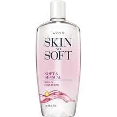 AVON Skin So Soft Bonus-Size Soft & Sensual Bath Oil – 25 fl. oz. with Argan Oil, Spicy Floral Scent, Deep Hydration, Softens & Smoothes Skin, Can Be Used as Leave-On Moisturizer