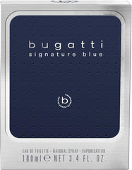 bugatti signature blue perfume for men, 100 ml, fresh eau de toilette with fresh fragrance, men's perfume for all ages, for any occasion and occasion, elegant, sporty, aromatic