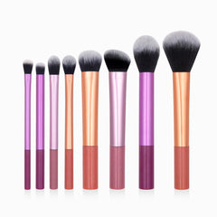 Excefore Makeup Brush Set, 8pcs Professional Full Complete Function Cosmetic Brushes Kit, Colorful Ultra Soft Face and Eye Brush Set, For Foundation, Blush, Eyeshadow and Powder